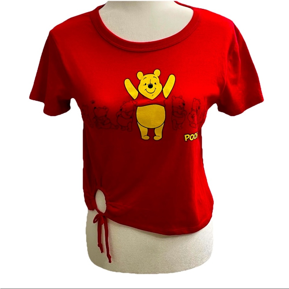 Disney Winnie the Pooh Side-Tie Red Graphic Tee – Women’s Small – NWT